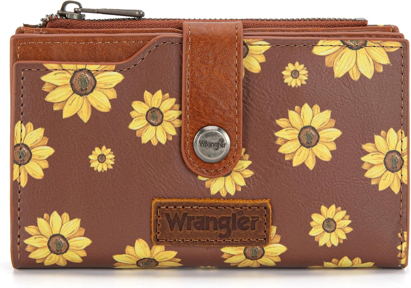 Wrangler Wallet for Women Bifold Card Holder with Zipper and ID Window | Amazon (US)