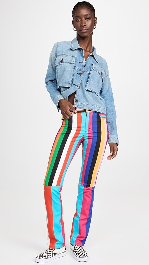 BruceGlen Signal Stripe Printed Jeans | SHOPBOP | Shopbop