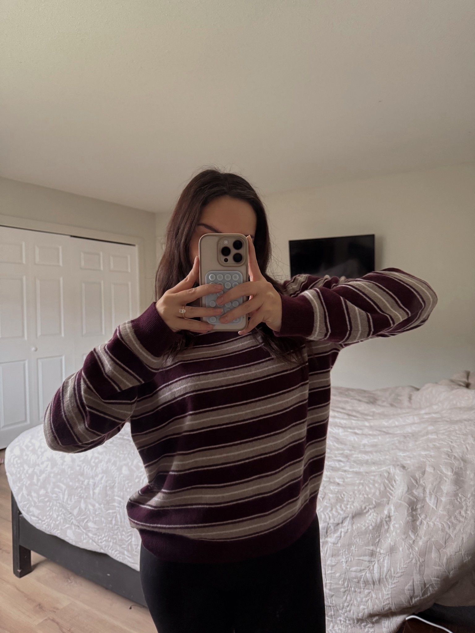 The coziest cashmere sweater. Obsessed with these stripes and the colour is so good! Wearing a L. 

#LTKstyletip #LTKcanada #LTKwinter