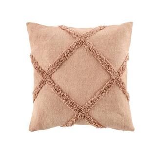 StyleWell Pink Geometric Diamond Textured 18 in. x 18 in. Square Decorative Throw Pillow S0016106... | The Home Depot
