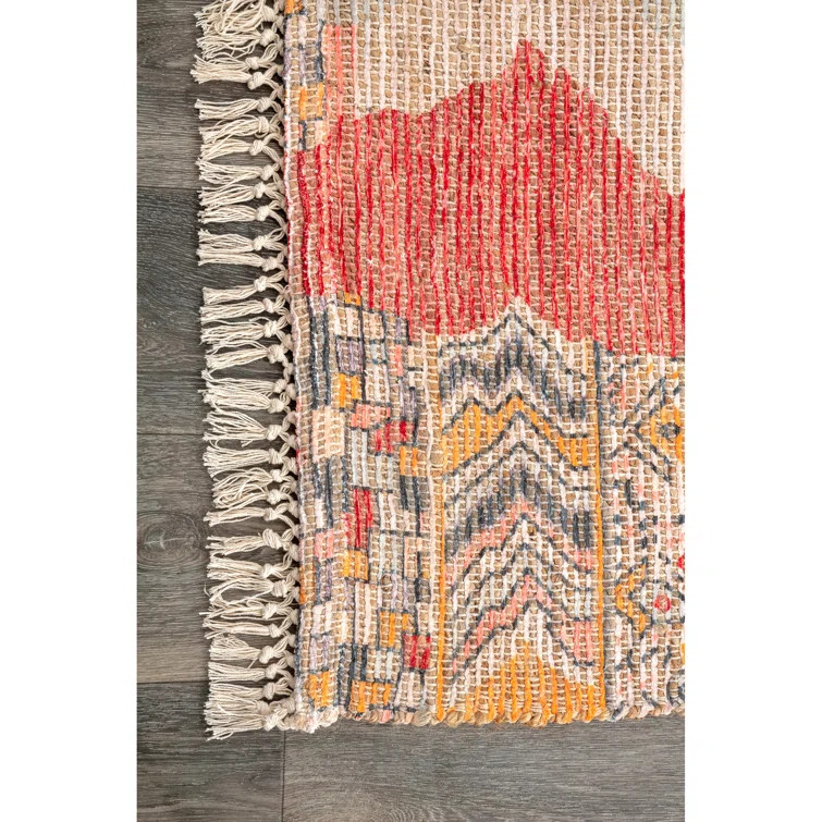Rizer Handmade Flatweave Pink Rug | Wayfair North America
