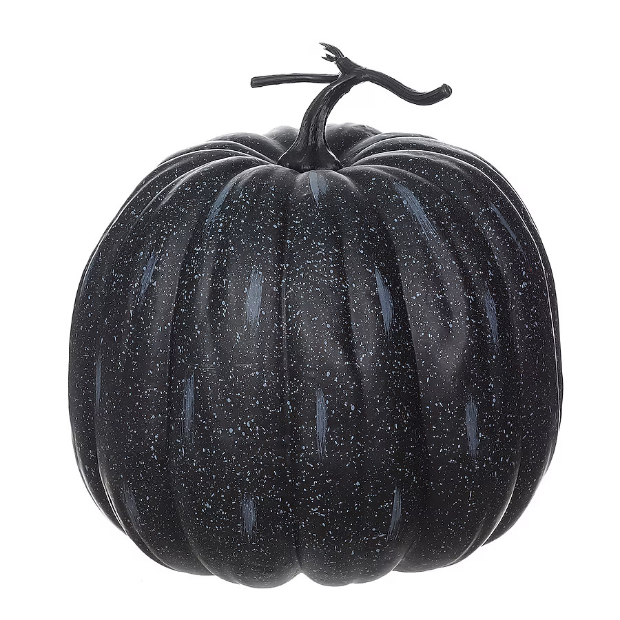 Holiday Living 14.5-in Halloween Harvest Black Pumpkin Decor | Lowe's