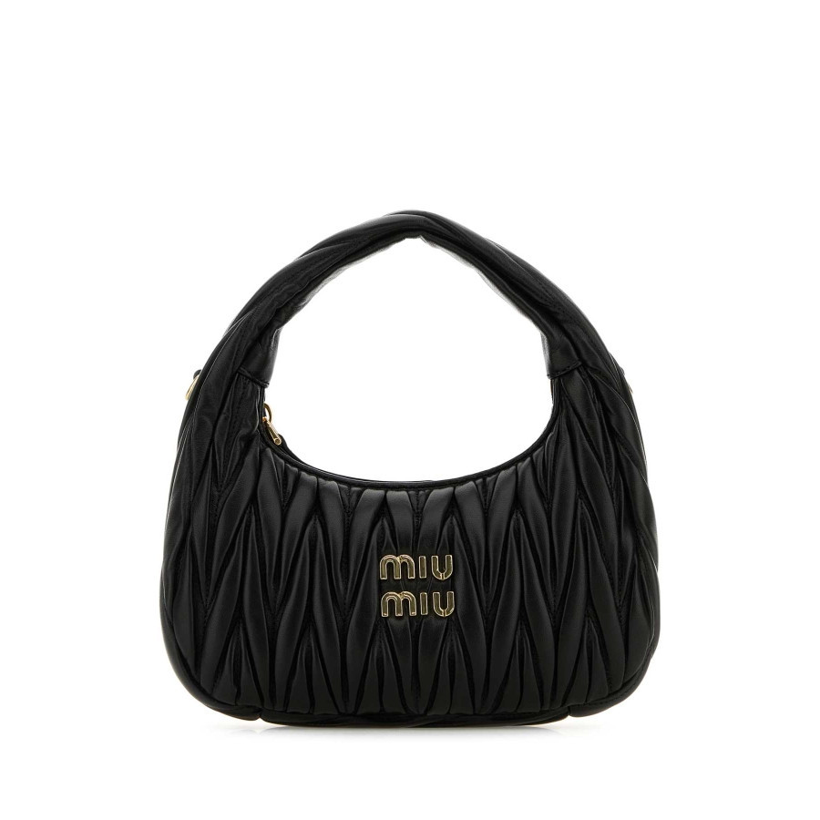 Miu Miu Black Nappa Leather Wander Handbag | Jomashop.com & JomaDeals.com