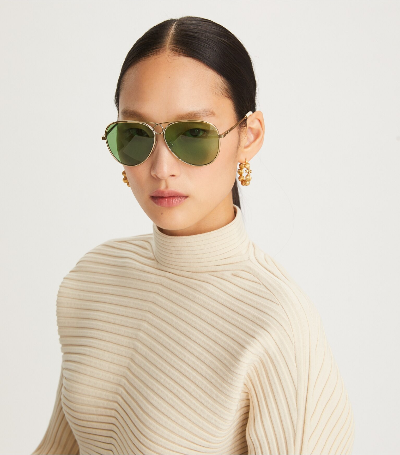 Gloria Pilot Sunglasses: Women's Designer Sunglasses & Eyewear | Tory Burch | Tory Burch (US)
