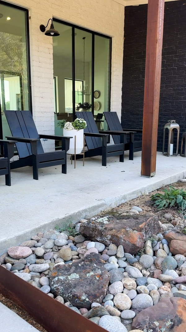 Polywood Adirondack chairs from Wayfair are perfect for relaxing on the front porch…