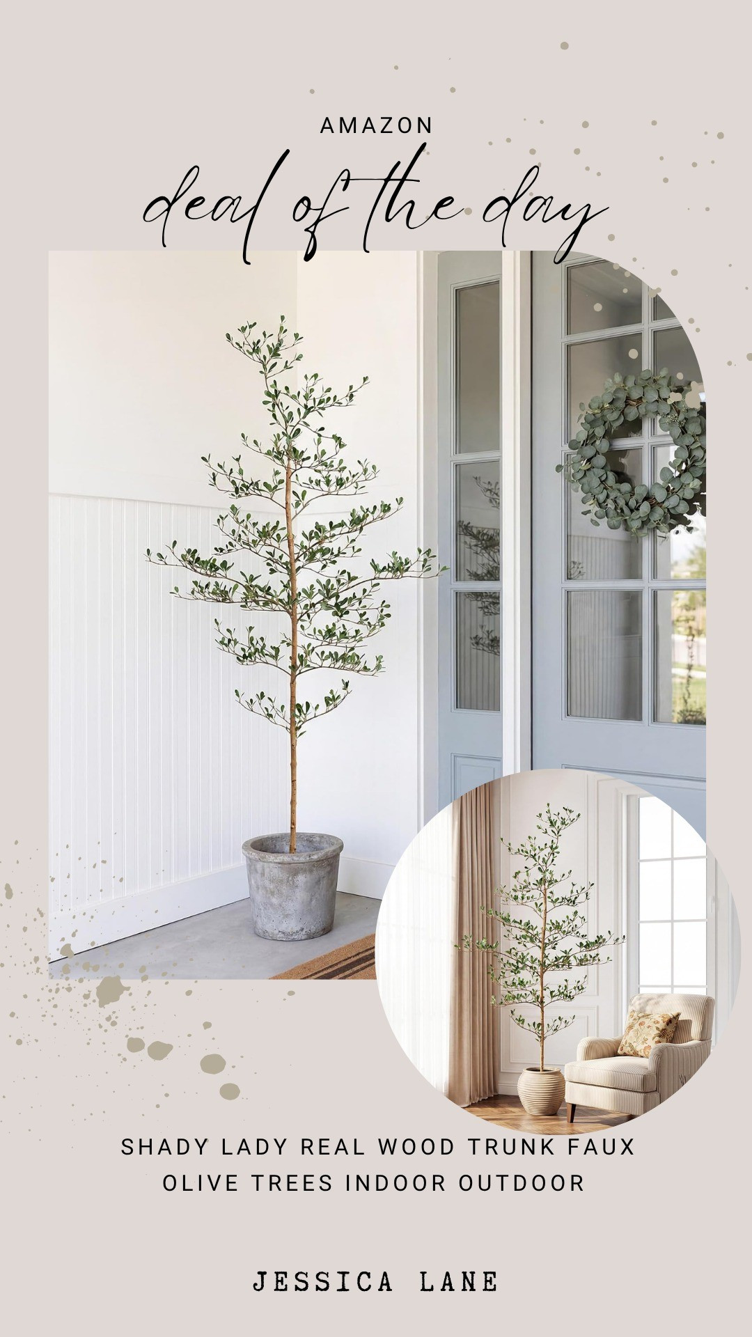 Create a serene atmosphere indoors or out with this stunning faux olive tree. The natural wood trunk provides a realistic look without the maintenance!#homedecor #amazonhome #artificialtree #interiorstyling

#LTKSaleAlert #LTKHome #LTKSeasonal