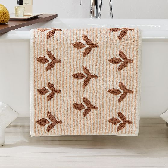 Annalise Bath Mat, Baked Clay, 20""x34 | West Elm (US)