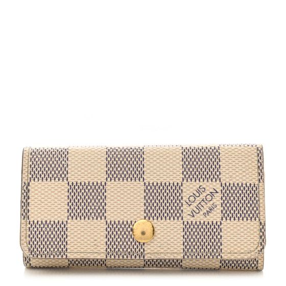 LOUIS VUITTON Damier Azur Multicles 4 Key Holder | FASHIONPHILE (US)