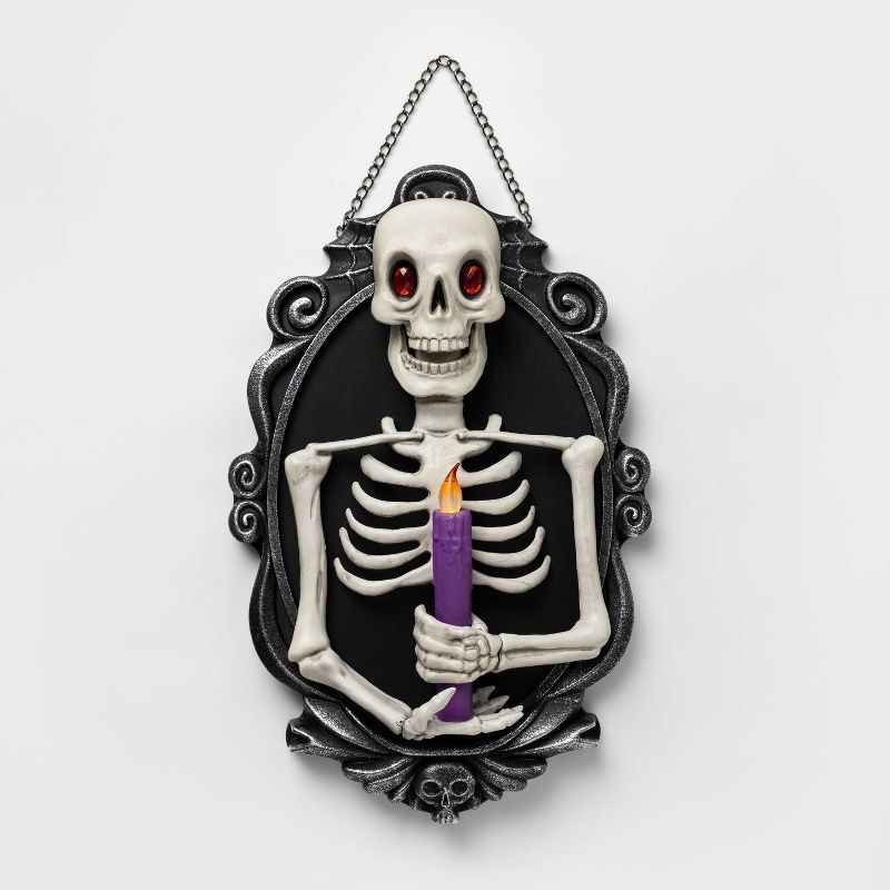 Animated Half Skeleton in Frame Halloween Decorative Prop - Hyde &#38; EEK! Boutique&#8482; | Target