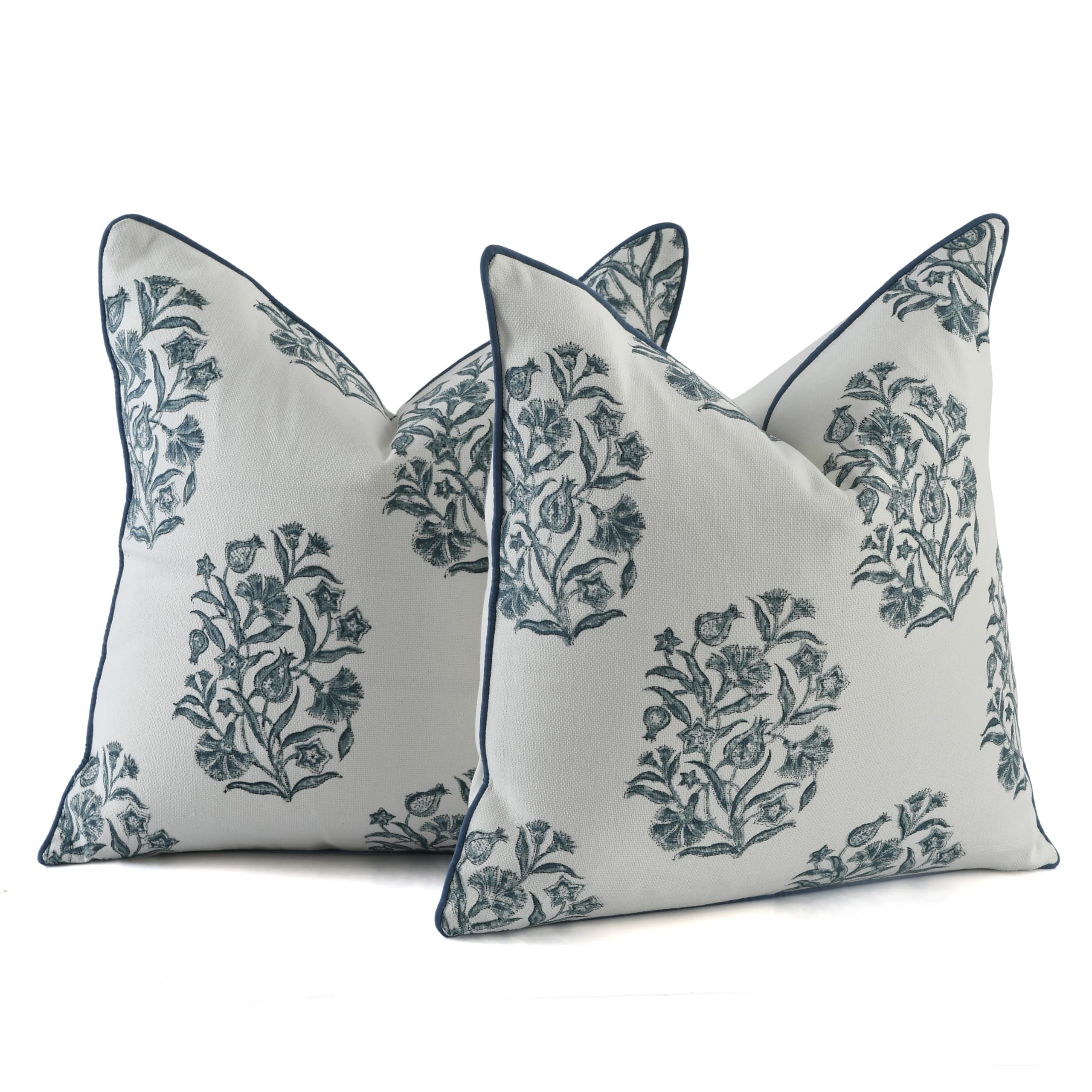 CPC Throw Pillow Covers for Couch, 18x18 Inch Decorative Couch Pillows for Living Room, 100% Cott... | Amazon (US)