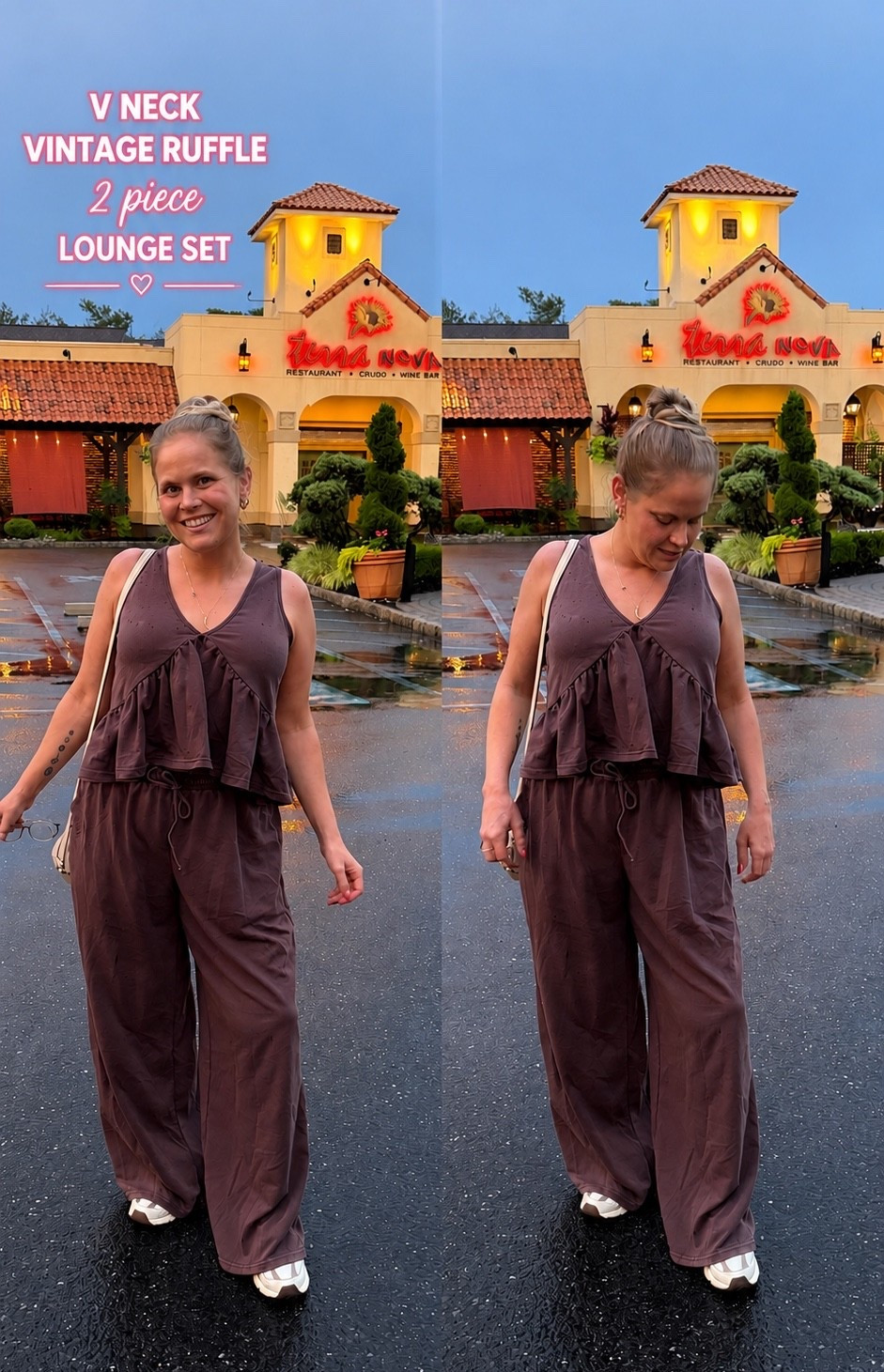 Obsessing over this women's 2 piece outfit from Amazon I wore out to dinner 🤎
This sleeveless v neck vintage ruffle hem camisole & pants matching lounge sets are on sale under $36 and come in soo many colors!
Wearing a medium & the comfort level is unreal 🙌🏼

I can’t wait to bring this down the shore as a post beach vacation outfit - perfect for a night on the boardwalk !!!!


#LTKSummer #LTKWomens #LTKGirls #AmazonStyle #DateNightOutfit #SummerOutfitInspo #Under50 #AmazonFashion #AmazonFinds #AmazonStyle #AmazonOutfit #LoungeSet #TwoPieceSet #ComfyStyle #CasualChic #EverydayStyle #AffordableFashion #NeutralStyle #OOTDInspo #WeekendStyle #SummerStyle #FashionFinds

#LTKootd #LTKSaleAlert #LTKMidsize