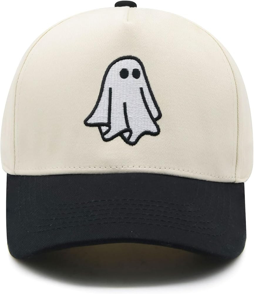 Halloween Ghost Trucker Hat, Goth Embroidered Baseball Caps for Men & Women, Cute Spooky Gifts fo... | Amazon (US)