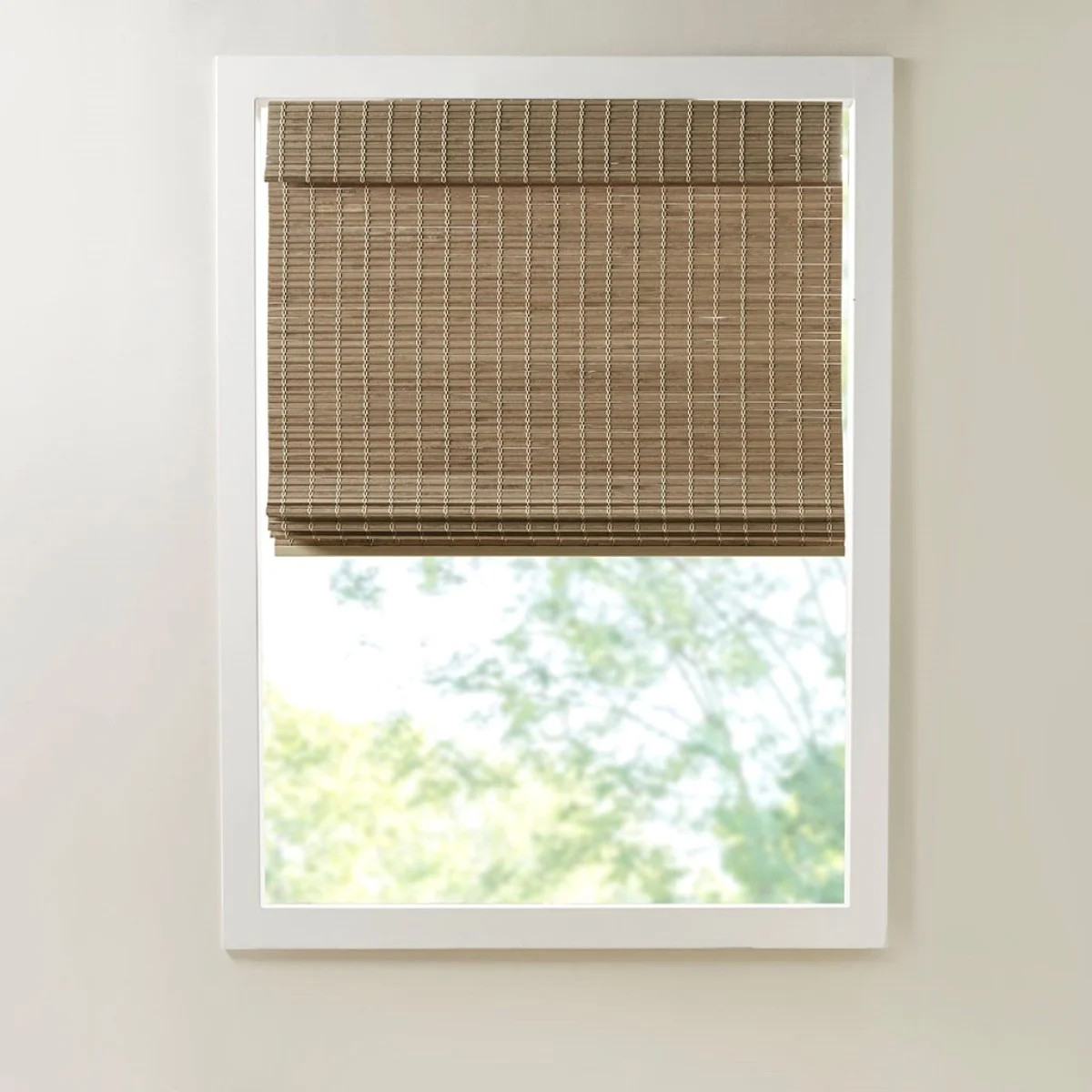 Bamboo Light Filtering Roman Shade 64"L | Wayfair North America