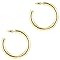 PAVOI 14K Gold Colored Lightweight Chunky Open Hoops | Gold Hoop Earrings for Women | Amazon (US)