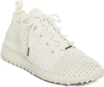 Veles Imitation Pearl Open Stitch Knit Sneaker | Nordstrom