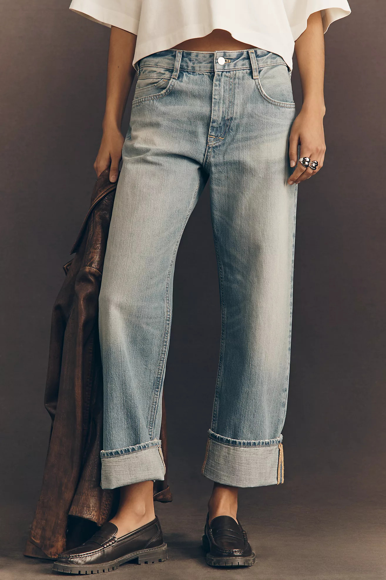 Pilcro Boyfriend Mid-Rise Relaxed Jeans | Anthropologie (US)