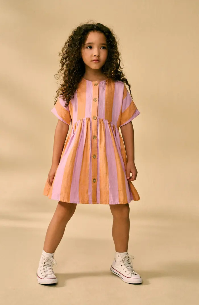 NEXT Kids' Stripe Button-Up Shirtdress | Nordstrom | Nordstrom