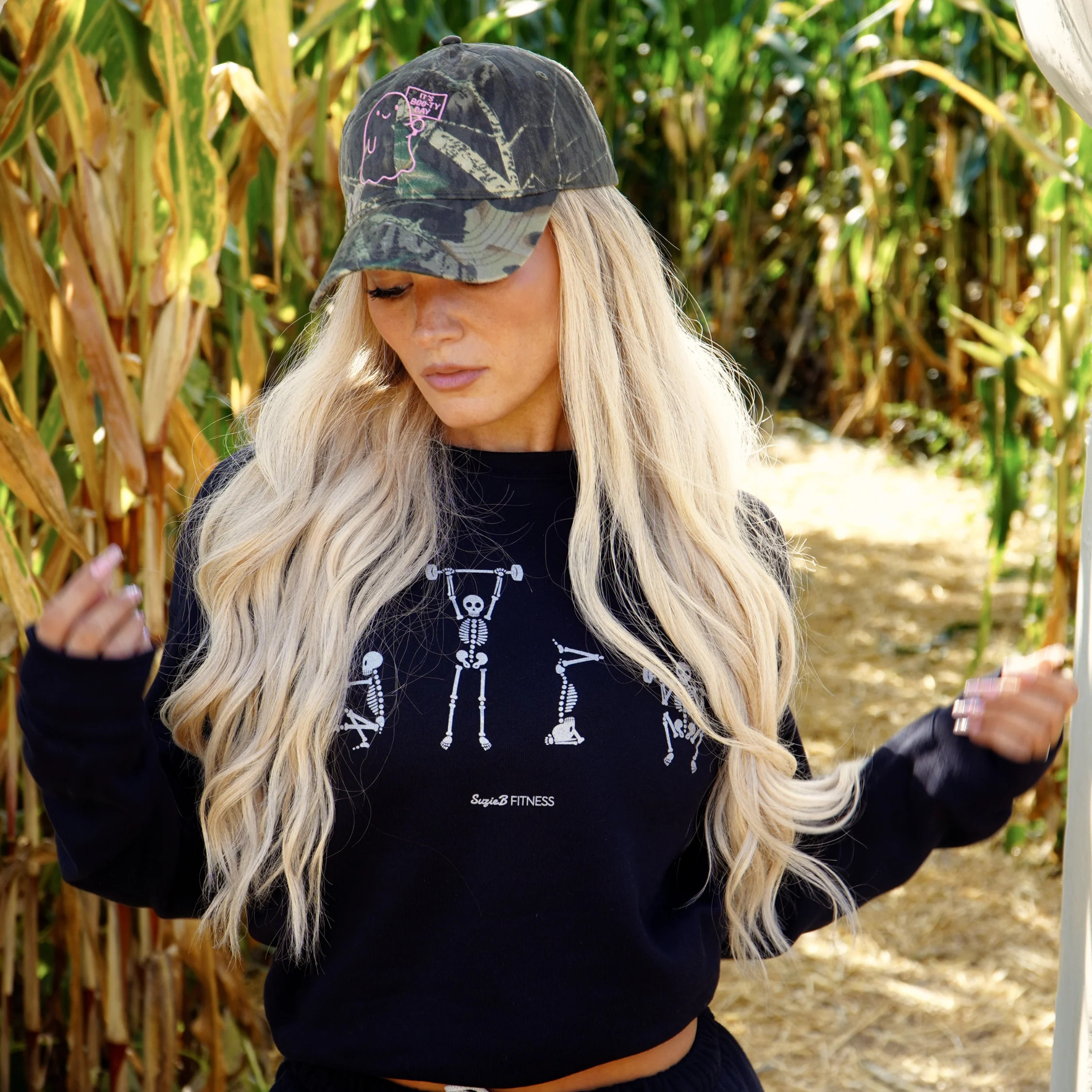 Boooty Day Camo Hat | SuzieB Fitness