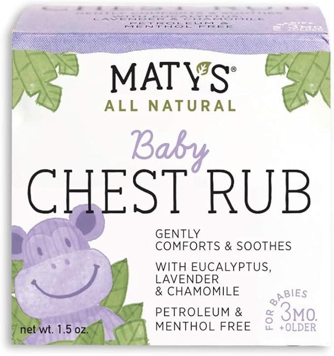Maty's All Natural Baby Chest Rub 1.5 Oz, Eases Congestion & Soothes to Sleep | Amazon (US)