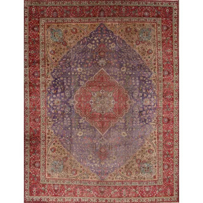 One-of-a-Kind Middletown Hand-Knotted Red 10'3" x 13'8" Wool Area Rug | Wayfair North America