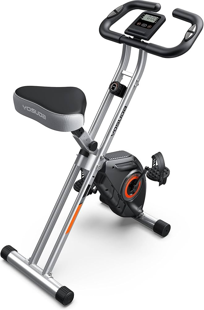 YOSUDA Folding Exercise Bike - Foldable Stationary Bike for Home Gym Workout | Amazon (US)