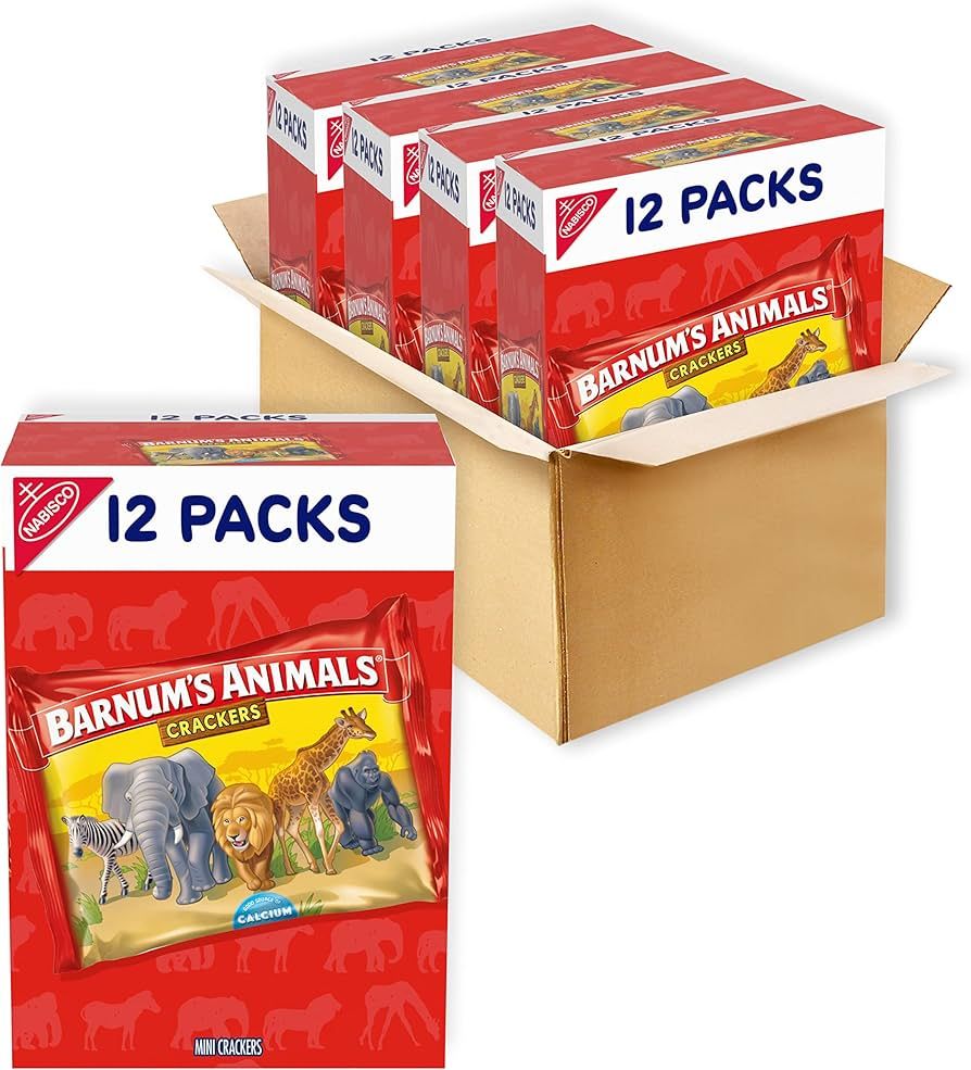Barnum's Original Animal Crackers, 48 Snack Packs (4 Boxes) | Amazon (US)