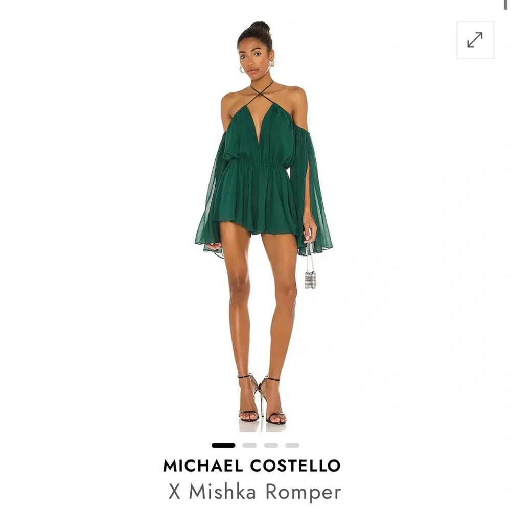 Michael Costello X Mishka Teal Romper | Poshmark