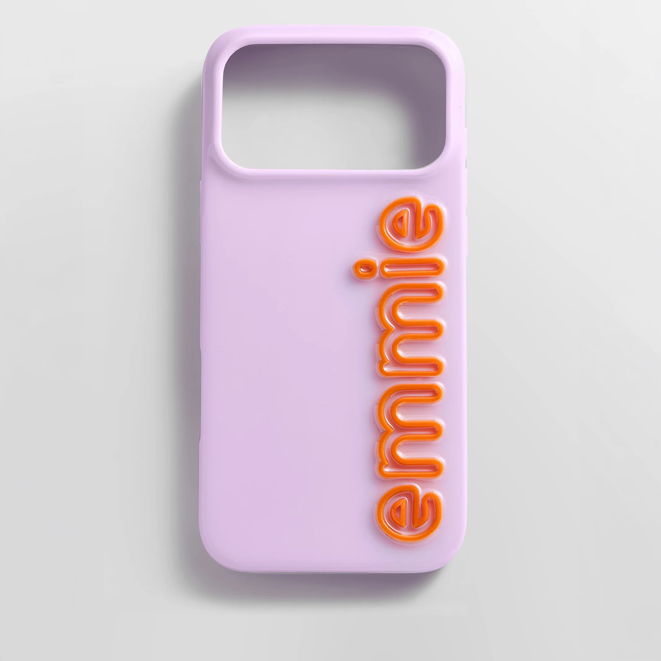Fine Line Custom iPhone Case - Lavender/Orange | BaubleBar