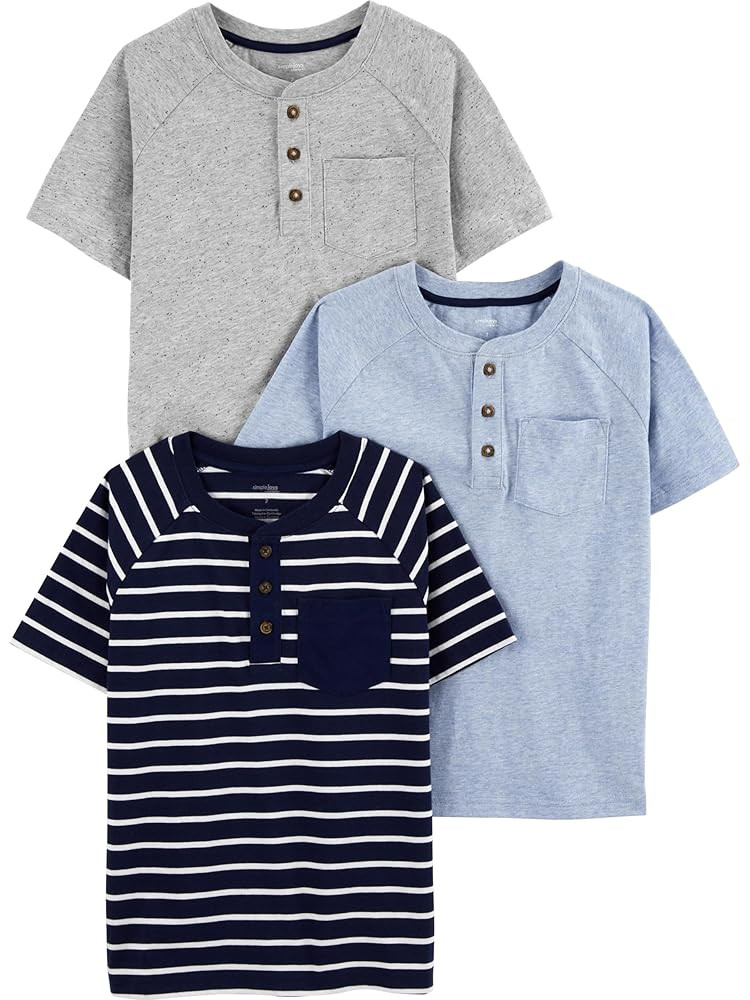 Simple Joys by Carter's Baby Boys' 3-Pack Short-Sleeve Tee Shirts | Amazon (US)