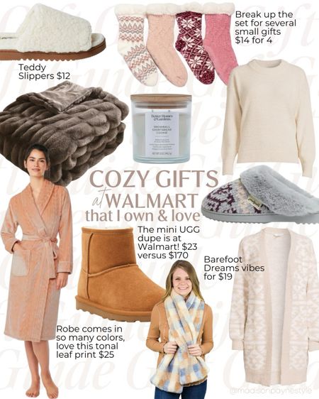 Walmart cozy gift 🎁 ideas that I have and love 💛 holiday ideas, gift guide, Walmart, cozy gifts, Madison Payne 

#LTKfindsunder50 #LTKSeasonal #LTKGiftGuide