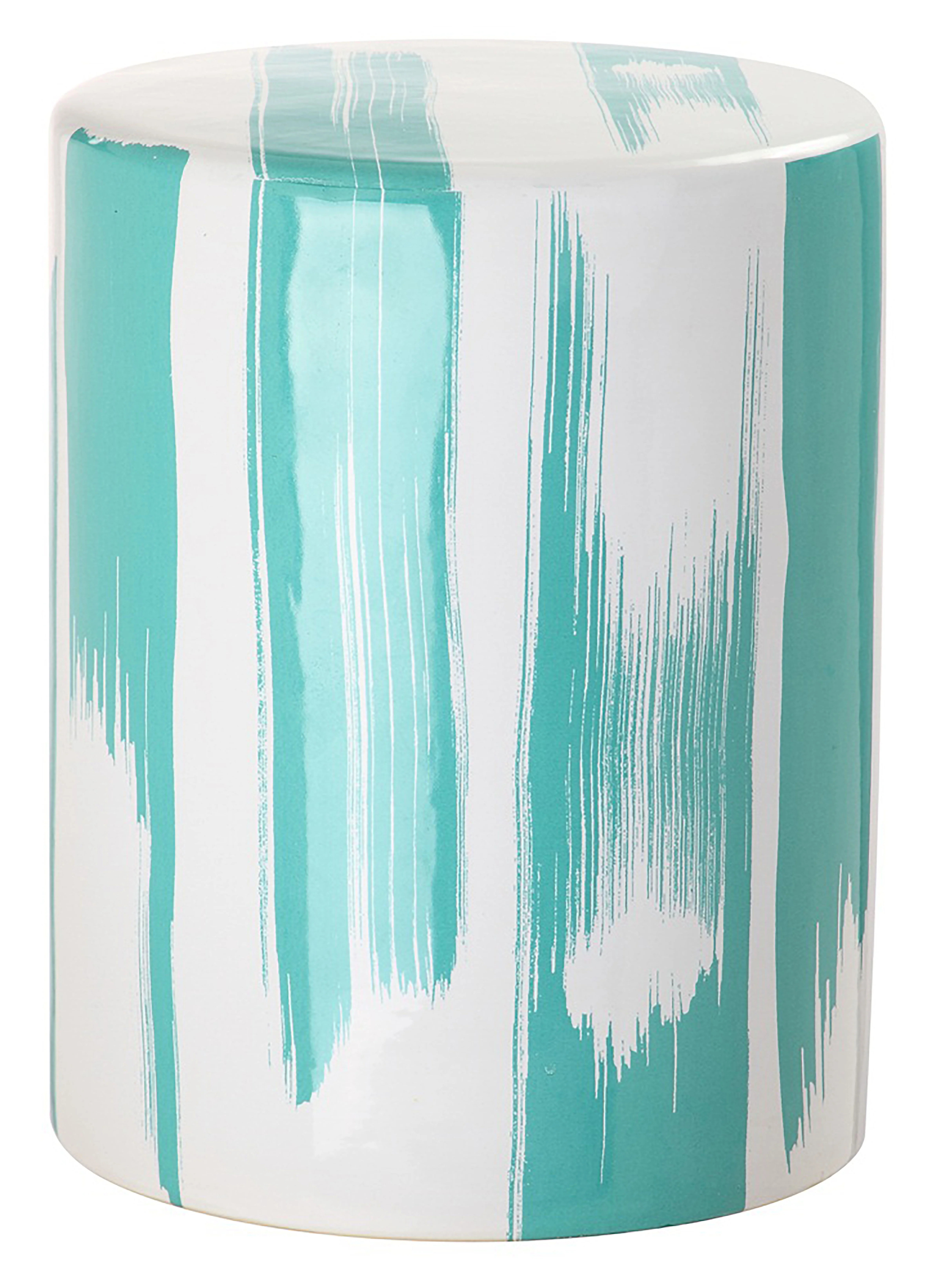 Safavieh Talon Abstract Indoor/Outdoor Garden Patio Stool, Blue | Walmart (US)