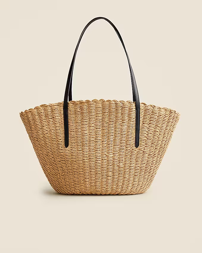 Como woven straw tote | J. Crew US