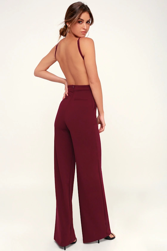 Something to Behold Burgundy Jumpsuit | Lulus (US)
