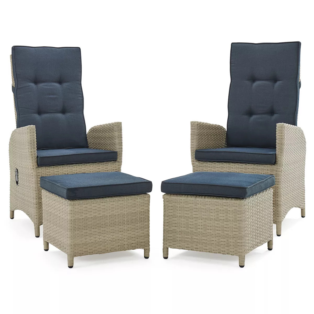 Alaterre Furniture Haven All-Weather Wicker Patio Recliner & Ottoman 2-piece Set | Kohl's