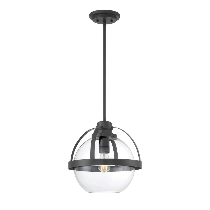 Willem Single Light Glass Dimmable Pendant | Wayfair North America
