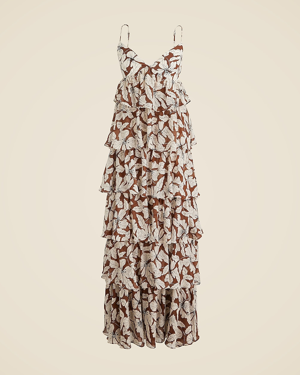 Collection tiered maxi dress in crinkle chiffon | J. Crew US