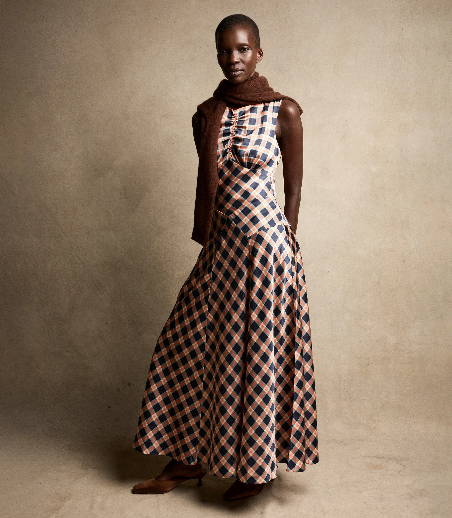 Bruna Dress - Giverny Plaid | DÔEN | DOEN