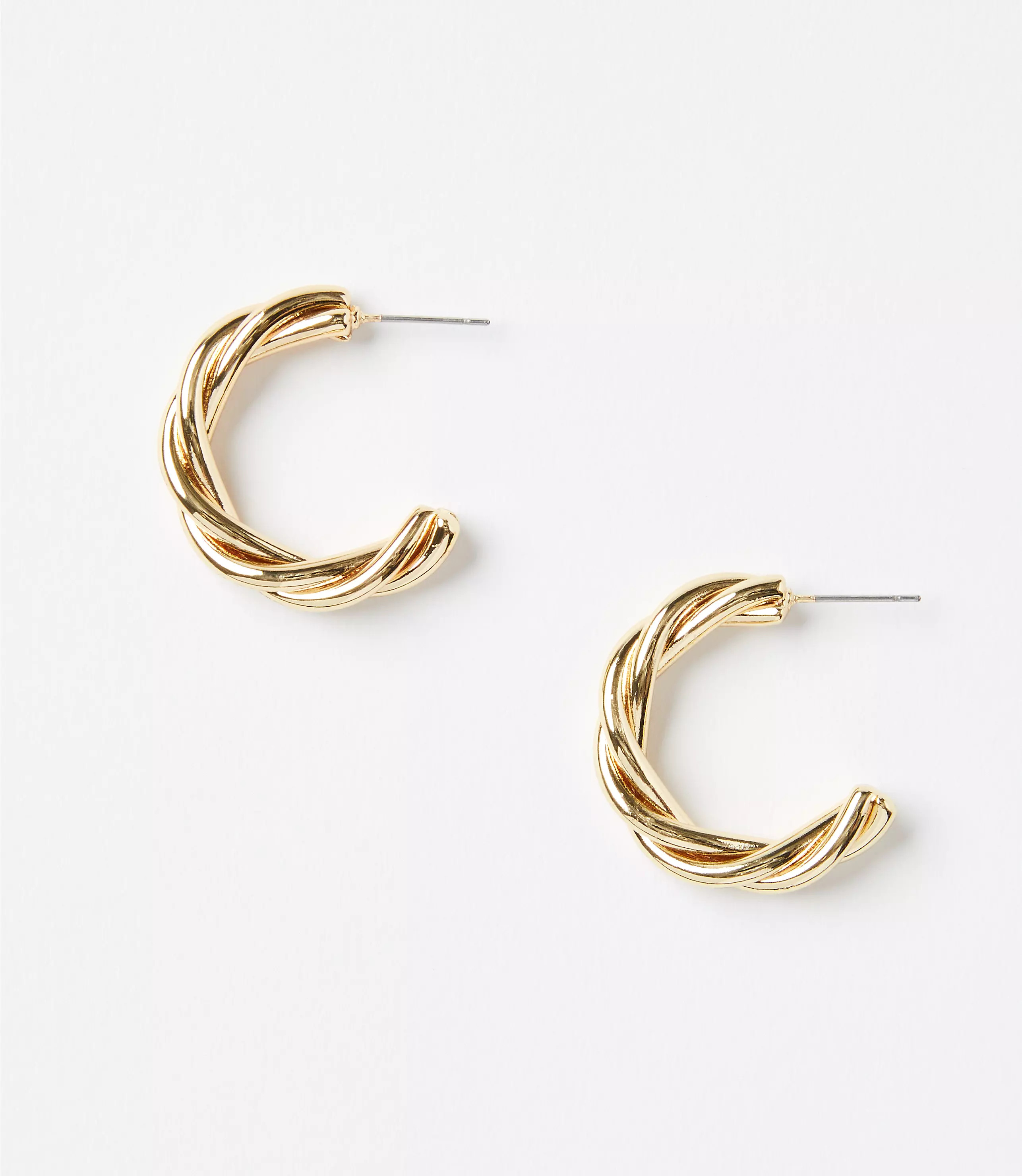 Twisted Hoop Earrings | LOFT
