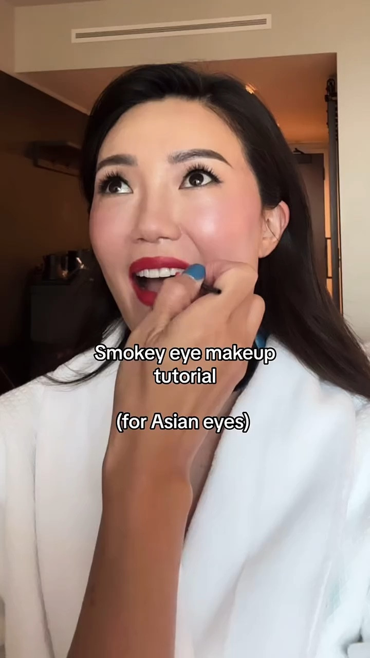 HOW TO DO A SMOKEY EYE - ASIAN EYE MAKEUP TIPS

Doing makeup on Asian eyes can be tricky, and doing smokey eye makeup in general is, so I hope these tips I learned from @kellyzhangstudio help you!!   STEP 1: Apply concealer to your lids as a base, then top with a neutral powder shadow to set the base. 

STEP 2: Tight line the lash line. This will make your lashes look really thick and if you apply false lashes, it will cover any gaps between the lash band and your natural lash line. *Japanese micro eyeliners are best for tightlining. Try ISEHAN Kiss Me Heoine Smooth Liquid Eyeliner.   STEP 3: Set the tight line liner with a black powder eyeshadow to set it. *Using Chanel eyeshadows in Les 4 Ombres. 

STEP 4: Apply false eyelashes. Kelly told me that @ardellbeauty 420 lashes are the best for Asian eyes because they’re wispy so they look natural. 

STEP 5: Press mascara up against the false lashes so the real and fake lashes stick together.   STEP 6: Contour the lower eye using a grey matte pencil focusing on filling in the small triangle area in outer corner. *Using Kelly Zhang Studio contouring stick.   STEP 7: Once the eye shape is set with lashes/eye liner, then go back in with your eyeshadow. She said a lot of people make the mistake of doing their eyeshadow first but she said you want to shape the eye with the liner and lashes and then go in with the shadow.   And voila!! Hope this was helpful. Now let’s see if I can recreate this look once I get home lol.. we can try doing it together. 

#Smokeyeyemakeup #Eyemakeup #Asianeyemakeup #Asianmakeuptutorial #Smokeyeyemakeup  #EastAsianmakeup #EyemakeupInspo #EyemakeupInspo #Hoodedeyemakeup #Monolideyemakeup