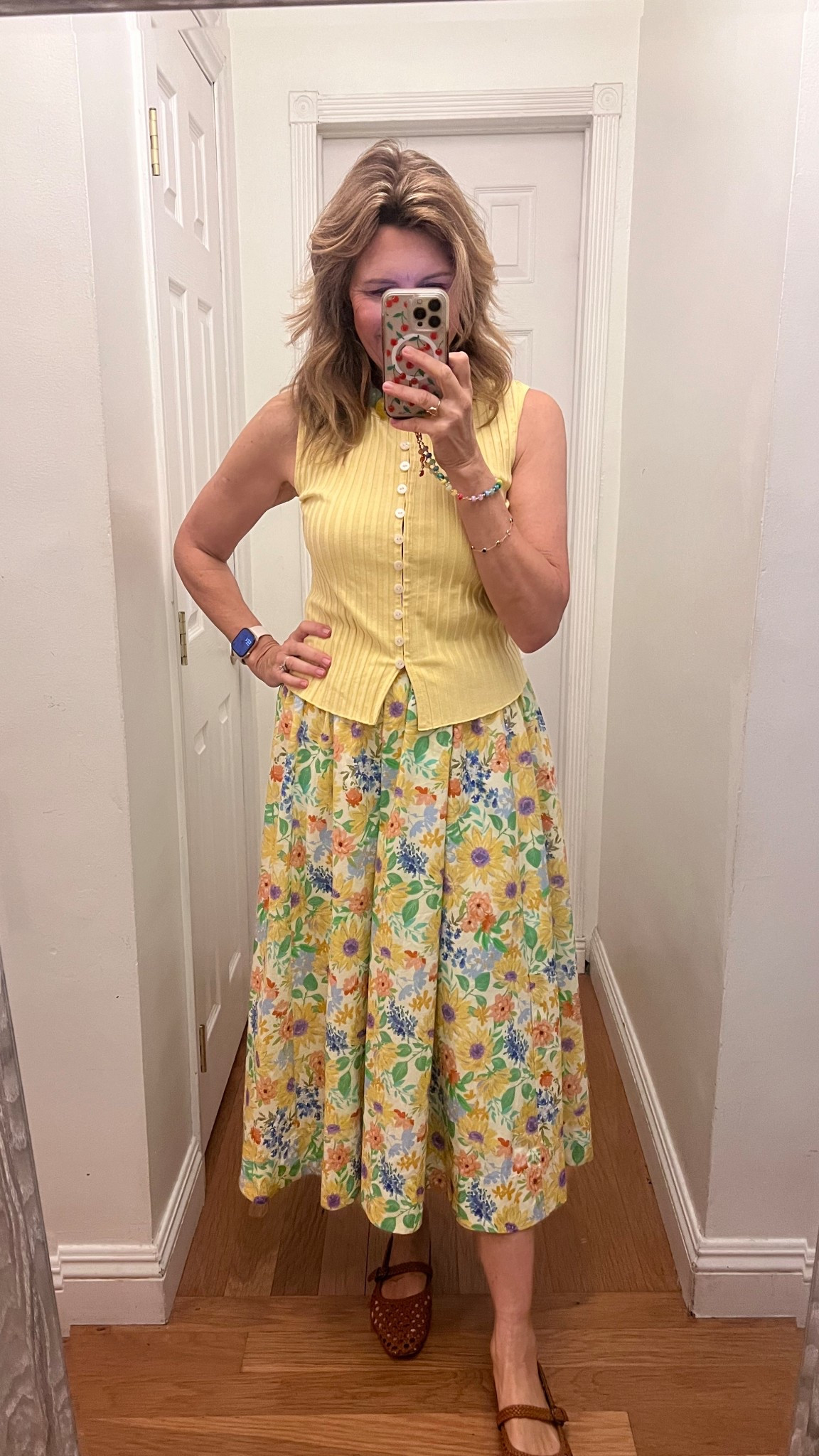 Skirt is true to size. Top is generous, I sized down one. 

#LTKootd #LTKWorkwear #LTKOver40