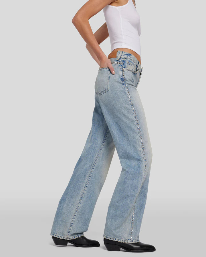 Studded Tess Trouser in Cassidy | 7 For All Mankind