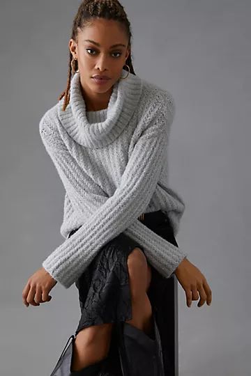 Maeve Cowl-Neck Pullover Sweater | Anthropologie (US)
