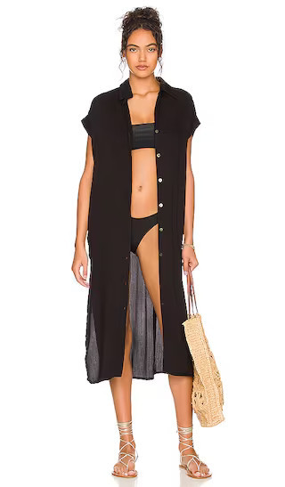 Element Shirt Dress in Black | spring break dresses spring break dress spring break essentials  | Revolve Clothing (Global)