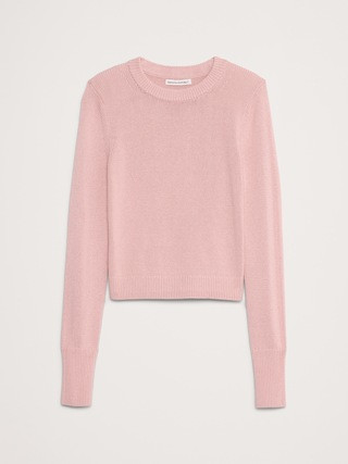 Cotton-Silk Crew-Neck Sweater | Banana Republic (US)