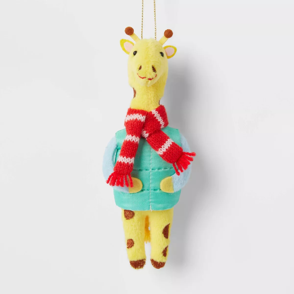 Fabric Giraffe with Green Puffer Vest Christmas Tree Ornament - Wondershop™ | Target