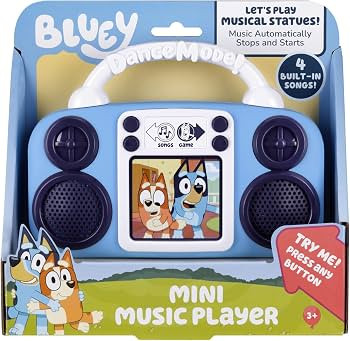 eKids Bluey Toy Music Player, Toddler Toy with Built-in Music and Lights (Bluey) | Amazon (US)