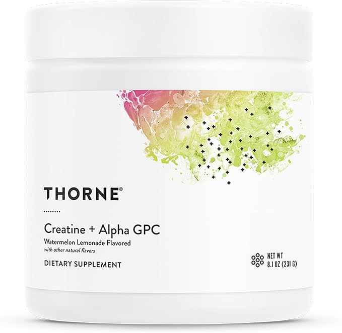 THORNE - Creatine + Alpha GPC - Micronized Creatine Monohydrate Powder - Support for Muscles & Co... | Amazon (US)