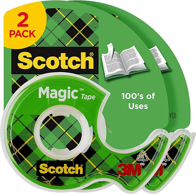 Scotch Magic Tape, Invisible, Home Office Supplies and Back to School Supplies for College and Cl... | Amazon (US)