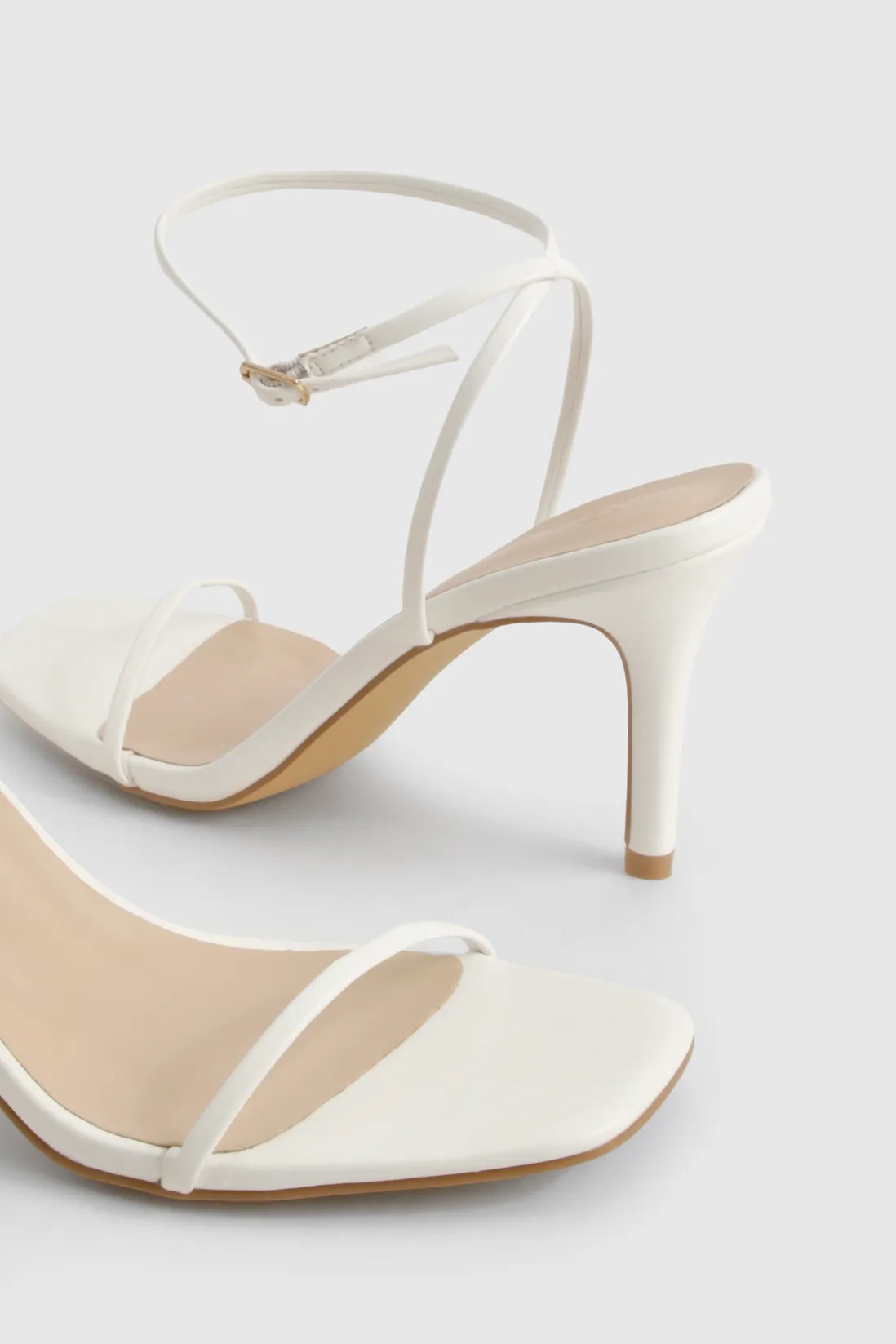 Barely There Low Stiletto Heels | Boohoo.com (UK & IE)
