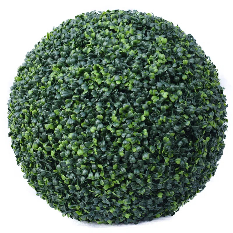 14'' Faux Boxwood Topiary in Free Standing (Set of 2) | Wayfair North America